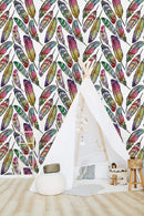 Colorful Feathers Wallpaper