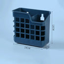 Colorful grid pattern kitchen cutlery storage holder utensil caddy
