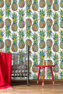 Colorful Pineapples Wallpaper