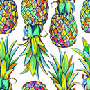 Colorful Pineapples Wallpaper