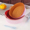 Colorful silicone basket trays set kitchen baking grill pan