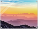 Colorful Mountains Print Metal Wall Art – Vibrant Scenic Landscape Wall Decor
