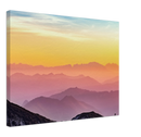 Colorful Mountains Print Metal Wall Art – Vibrant Scenic Landscape Wall Decor