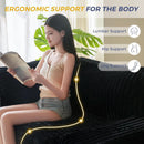 Comfortable Bean Bag Chair with Wide Armrests and Support