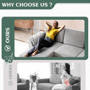 Comfortable L Shaped Convertible Sectional Sofa with Pillows