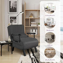 Comfy Convertible Sleep Chair Bed with Adjustable Backrest