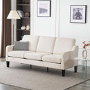 Comfy Mid Century Modern Beige Sofa for Small Spaces