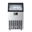 Commercial Ice Maker Machine,100lbs/24H Moon-Shaped Ice Machine with 28 Lbs Storage Capacity