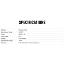 Heavy-Duty Commercial Stainless Steel Undercounter Worktop Freezer (SAK47218)