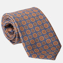 Claudius - Printed Madder Silk Tie - Venetian Blue