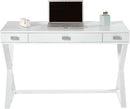 Compact White Writing Desk for Small Spaces and Creativity