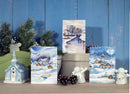 Complete cross stitch kit - greetings card "Winter landscape" 6197