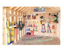 Complete Stud Mounted Shed Organization Kit