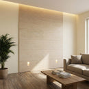 Flexible 3D Stone Wall Panels - <b>GRANDE TRAVERTINO</b> - Box of 6 panels (47.2" x 23.6") <b>46.5 sqft</b> coverage | DECKO Flexistone
