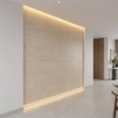 Flexible 3D Stone Wall Panels - <b>GRANDE TRAVERTINO</b> - Box of 6 panels (47.2" x 23.6") <b>46.5 sqft</b> coverage | DECKO Flexistone