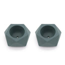 Concrete Mini Tilt Tabletop Planters (Set of 2)