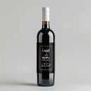 Confetti Bridesmaid Wine Label