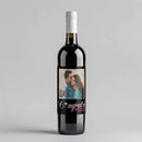 Congrats Ring Wedding Wine Label