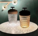 DecorBites™ Conical Crystal Bedside Lamp: Elegant LED Reading Light for Home Decoration & Atmosphere