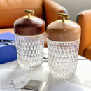 DecorBites™ Conical Crystal Bedside Lamp: Elegant LED Reading Light for Home Decoration & Atmosphere