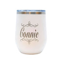 Stainless Steel Stemless Wine Tumbler | 12 oz | Customizable | RCK Creations & More