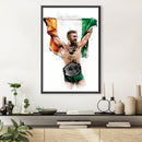 Conor and the Flag Canvas