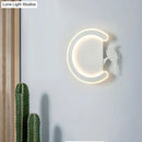 DecorBites™ Contemporary Acrylic C-Shape Wall Sconce Light with Bird Design – LED Lamp in Warm/White Light