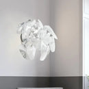 Contemporary acrylic single head sconce light fixture for dining room