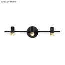 DecorBites™ Contemporary Black Adjustable 3-Bulb Wall Sconce Vanity Light