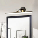 Contemporary black & brass vanity bar light – bathroom wall fixture