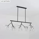 DecorBites™ Contemporary Metal Hanging Chandelier with Black Finish - 27 Bubbles Island Lighting