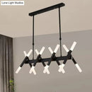 Contemporary black & gold island pendant light – living room chandelier