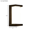 Contemporary black led wall lamp courtyard flush mount sconce
