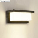 Contemporary black led wall lamp courtyard flush mount sconce
