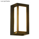 Contemporary black led wall lamp courtyard flush mount sconce