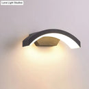 Contemporary black led wall lamp courtyard flush mount sconce