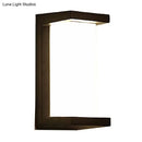 Contemporary black led wall lamp courtyard flush mount sconce