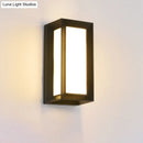 Contemporary black led wall lamp courtyard flush mount sconce