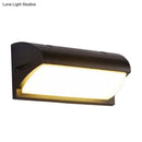 Contemporary black led wall lamp courtyard flush mount sconce