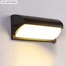 Contemporary black led wall lamp courtyard flush mount sconce