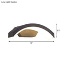 Contemporary black led wall lamp courtyard flush mount sconce