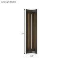 Contemporary black led wall lamp with metal shade bedroom decor