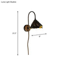DecorBites™ Contemporary Black Lotus Seedpod Wall Light Sconce LED Wall Lamp