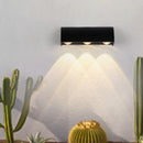 Contemporary black metal shade flush mount wall sconce – living room