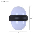 Contemporary black semi-sphere wall sconce patio outdoor area light