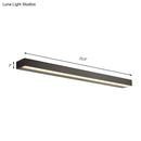 DecorBites™ Contemporary Black/Silver LED Vanity Light in White/Warm for Linear Vanity Sconce - 16"/19.5"/23.5" Wide