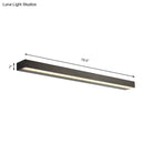 DecorBites™ Contemporary Black/Silver LED Vanity Light in White/Warm for Linear Vanity Sconce - 16"/19.5"/23.5" Wide