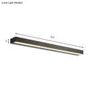 DecorBites™ Contemporary Black/Silver LED Vanity Light in White/Warm for Linear Vanity Sconce - 16"/19.5"/23.5" Wide