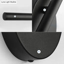 Contemporary black slim wall light – bedroom natural light fixture