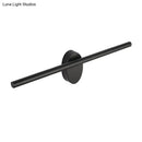Contemporary black slim wall light – bedroom natural light fixture